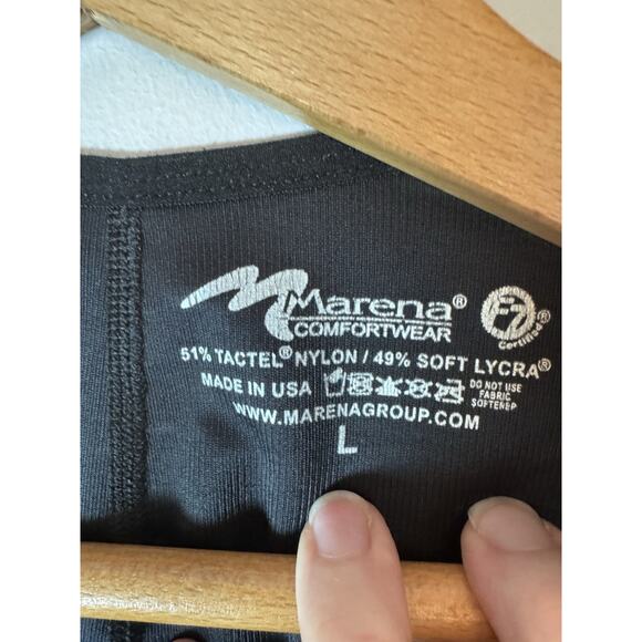 Marena Recovery Black Nude Post Surgery Compression Bodysuit Size L - Picture 3 of 8